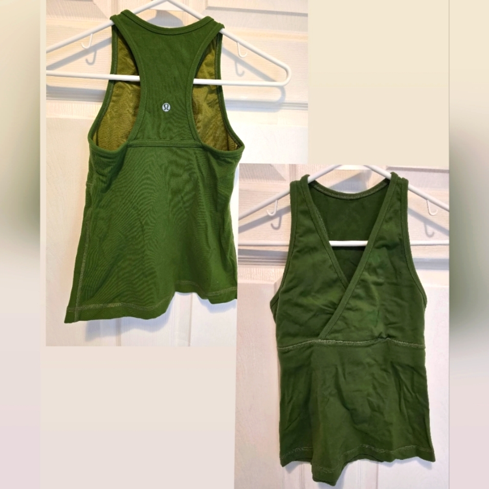 lululemon athletica Green Racerback Tank Top
